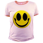 Smiley Face Jr. Ringer T-Shirt
