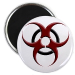 3D Biohazard Warning Symbol