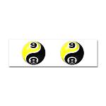 8 Ball 9 Ball Yin Yang Sticker (Bumper)