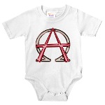 Alpha & Omega Anarchy Symbol Infant Bodysuit