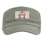Alpha & Omega Anarchy Symbol Military Cap