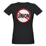 Anti-Union Organic Women's T-Shirt (dark)