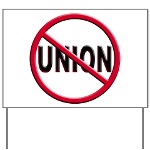 Anti-Union Yard Sign