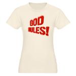 God Rules! Organic Women's Fitted T-Shirt