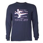 Martial Arts Therapy Long Sleeve Dark T-Shirt