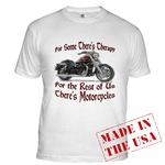 Motorcycle Therapy Fitted T-Shirt