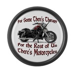Motorcycle Therapy Giant Clock