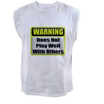 Does not play well with other Men's Sleeveless Tee