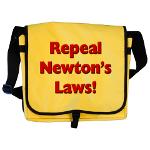 Repeal Newton's Laws Messenger Bag