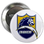 Chargers Bolt Shield Button