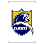 Chargers Bolt Shield Banner