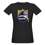 Chargers Bolt Shield Organic Women's T-Shirt (dark