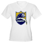 Chargers Bolt Shield Women's V-Neck T-Shirt