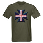 British Biker Cross Dark T-Shirt