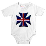 British Biker Cross Infant Bodysuit