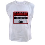 Danger: Flammable Gas Men's Sleeveless Tee
