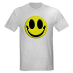 Smiley Face Ash Grey T-Shirt