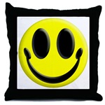 Smiley Face Throw Pillow