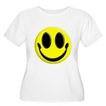 Smiley Face Women's Plus Size Scoop Neck T-Shirt