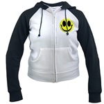 Smiley Face Women's Raglan Hoodie