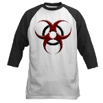 3D Biohazard Symbol Baseball Jersey