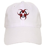 3D Biohazard Symbol Cap