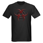 3D Biohazard Symbol Dark T-Shirt