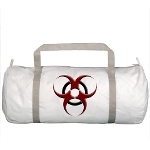 3D Biohazard Symbol Gym Bag