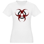 3D Biohazard Symbol Jr. Jersey T-Shirt
