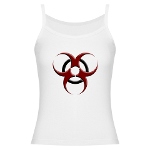 3D Biohazard Symbol Jr. Spaghetti Tank