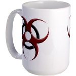 3D Biohazard Symbol Large Mug