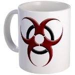 3D Biohazard Symbol Mug