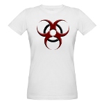 3D Biohazard Symbol Organic Women's T-Shirt