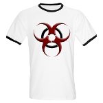 3D Biohazard Symbol Ringer T