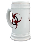 3D Biohazard Symbol Stein