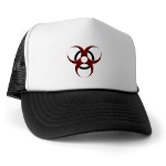 3D Biohazard Symbol Trucker Hat