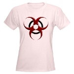 3D Biohazard Symbol Women's Light T-Shirt