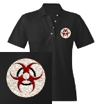 3D Biohazard Symbol Women's Polo