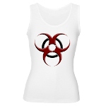 3D Biohazard Symbol Women's Tank Top