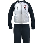 3D Biohazard Symbol Women's Tracksuit