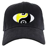 8 Ball 9 Ball Yin Yang Black Cap