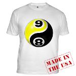 8 Ball 9 Ball Yin Yang Fitted T-Shirt