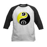 8 Ball 9 Ball Yin Yang Kids Baseball Jersey