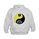 8 Ball 9 Ball Yin Yang Kids Hoodie