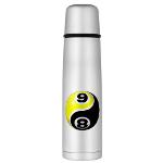 8 Ball 9 Ball Yin Yang Large Thermos Bottle