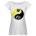 8 Ball 9 Ball Yin Yang Maternity T-Shirt