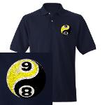 8 Ball 9 Ball Yin Yang Men's Polo