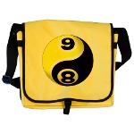 8 Ball 9 Ball Yin Yang Messenger Bag