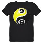 8 Ball 9 Ball Yin Yang Organic Kids T-Shirt (dark)