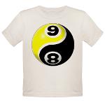 8 Ball 9 Ball Yin Yang Organic Toddler T-Shirt